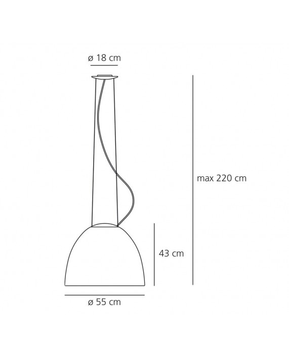 Artemide Nur Gloss Suspension Lamp